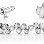 Multi-Diamond Fashion Link Bracelet