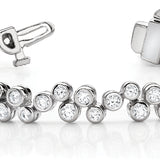 Multi-Diamond Fashion Link Bracelet
