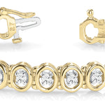 14K Yellow Gold Round Diamond Fashion Bracelet