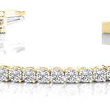 14K Yellow Gold 1 CT Diamond Line Bracelet