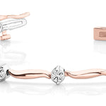 14K Rose Gold Diamond Fashion Bracelet