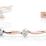 14K Rose Gold Diamond Fashion Bracelet
