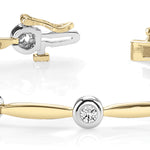 14K Yellow Gold Diamond Fashion Bracelet