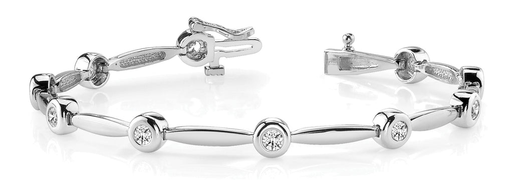Diamond Round Multi-Stone Bracelet