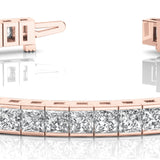 Rose Gold 10.74ctw Square Diamond Fashion Bracelet