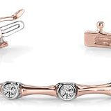 14K Rose Gold Diamond Fashion Bracelet