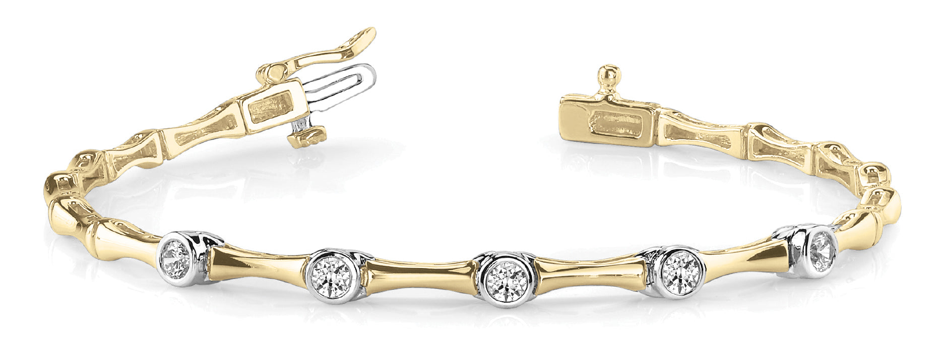 14K Yellow Gold 1/4 CT Diamond Fashion Bracelet