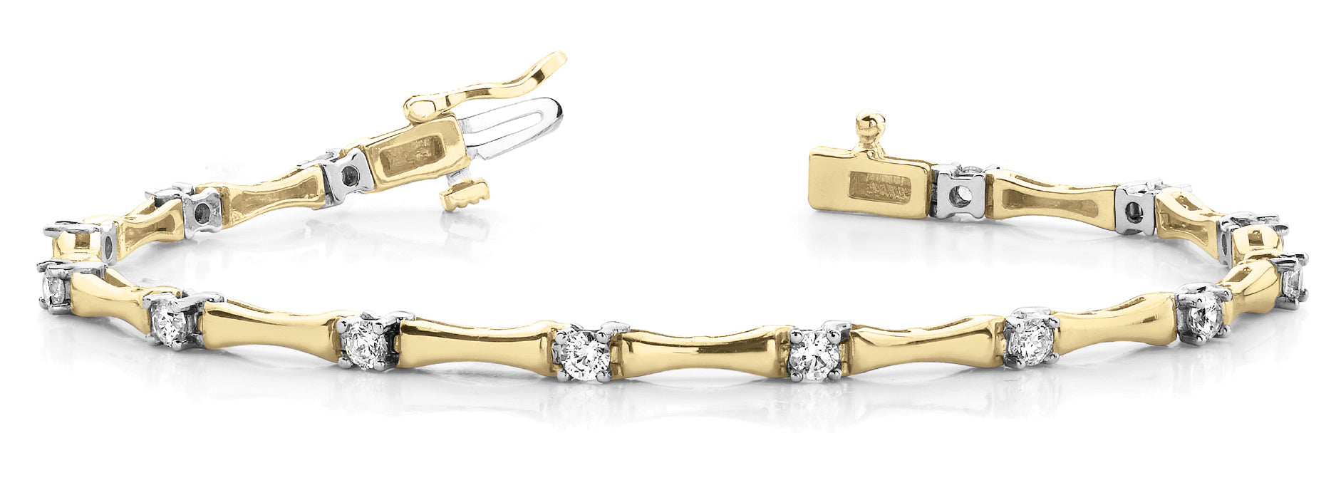 14K Yellow Gold 1ctw Diamond Fashion Bracelet