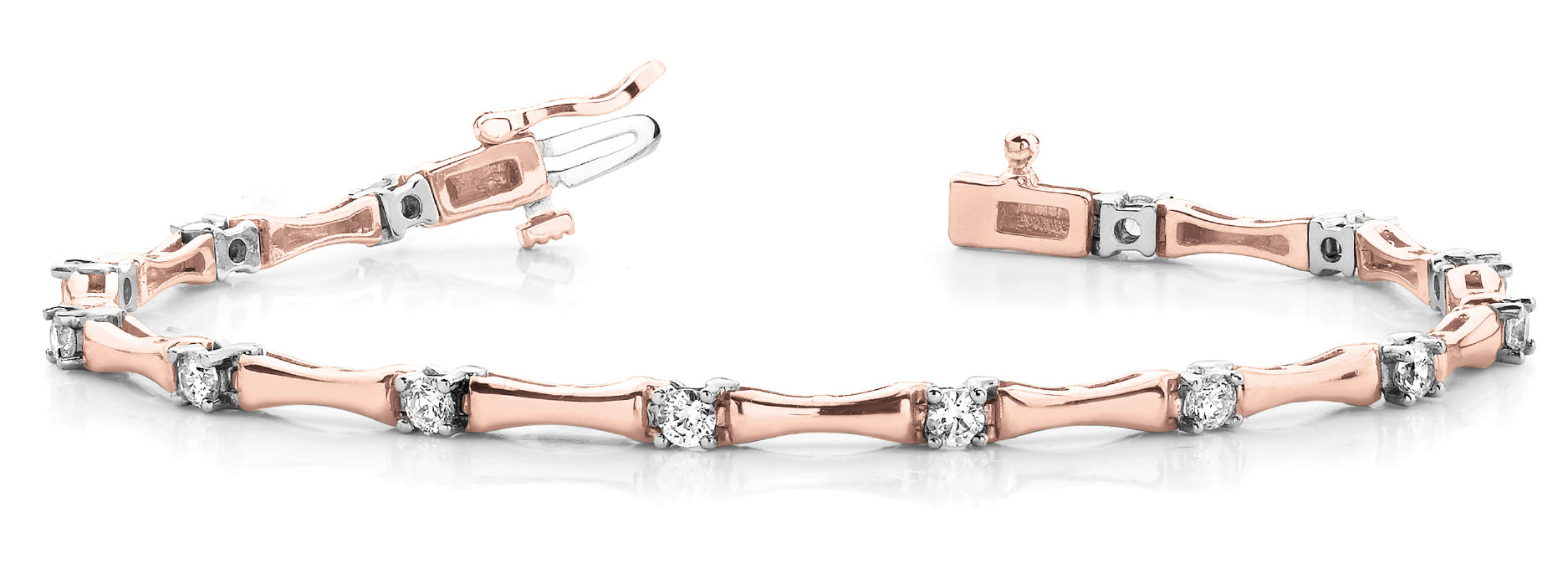 18K Rose Gold Diamond Fashion Bracelet