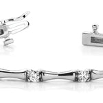 Multi-Diamond Round Stone Fashion Bracelet