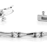 Multi-Diamond Round Stone Fashion Bracelet