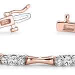 14K Rose Gold Diamond Fashion Tennis Bracelet