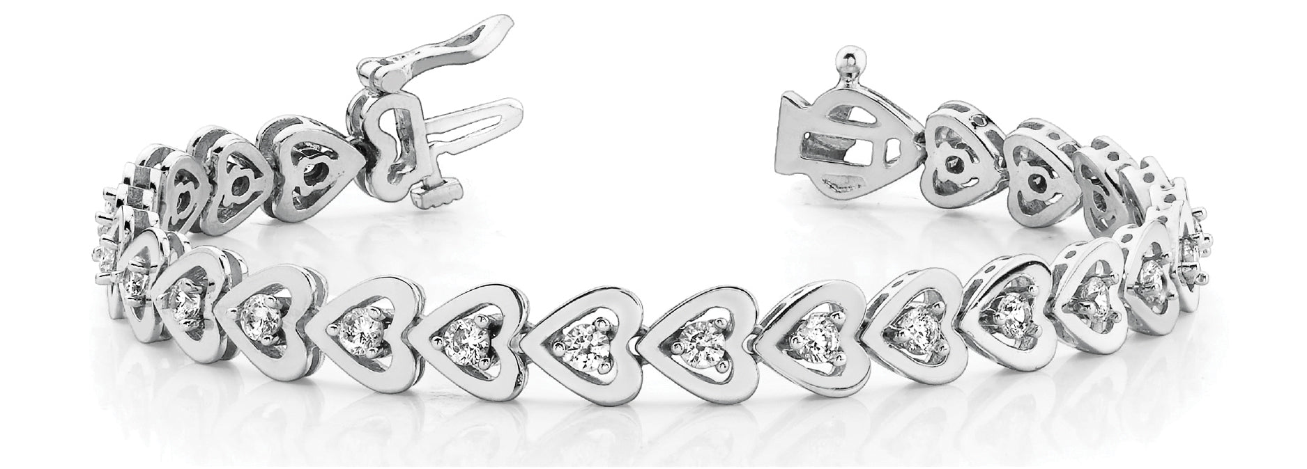 24 Round Diamond Line Bracelet