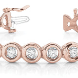 14K Rose Gold 0.54 ctw Diamond Tennis Bracelet