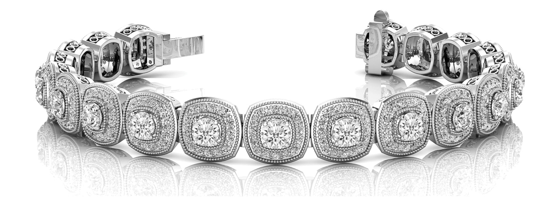 Multi-Diamond Fashion Tennis Bracelet