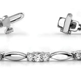 Multi-Diamond Fashion Bracelet