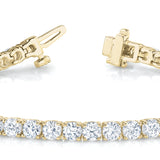 14K Yellow Gold 9.87ctw Diamond Line Bracelet