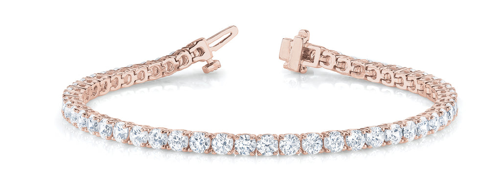 14K Rose Gold Diamond Fashion Bracelet