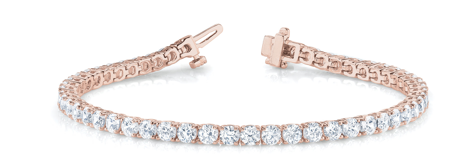 14K Rose Gold Diamond Fashion Bracelet