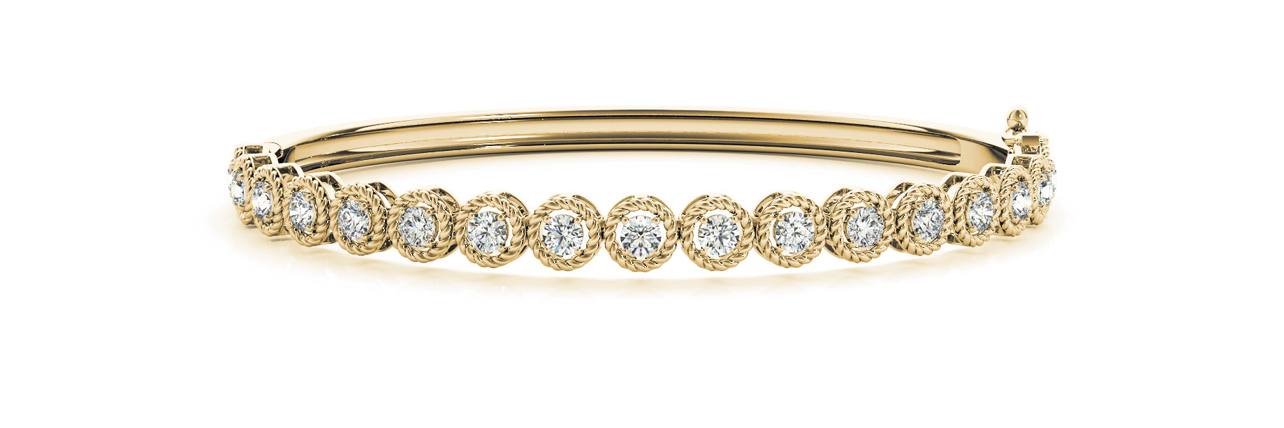 18K Yellow Gold Diamond Fashion Bracelet