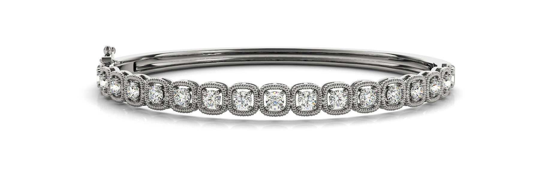14K White Gold 5/8 ct Diamond Fashion Bracelet