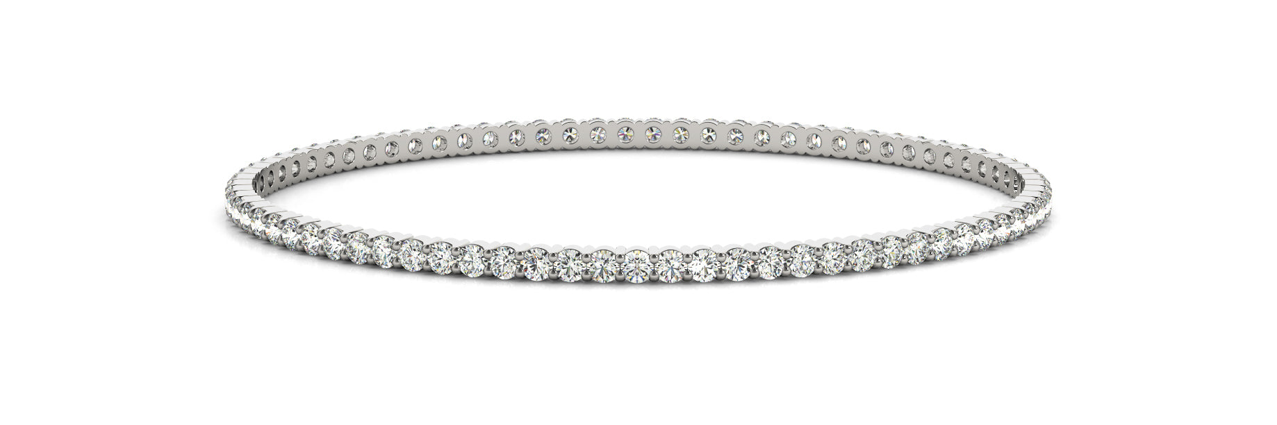 18K White Gold 1.71ctw Diamond Fashion Bracelet