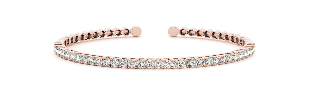 18K Rose Gold Diamond Fashion Bracelet