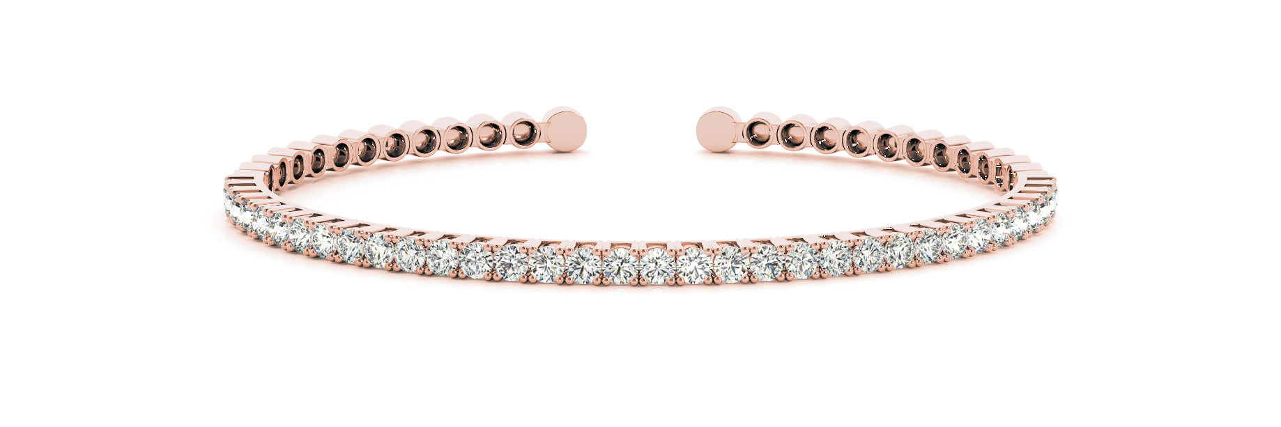 18K Rose Gold Diamond Fashion Bracelet
