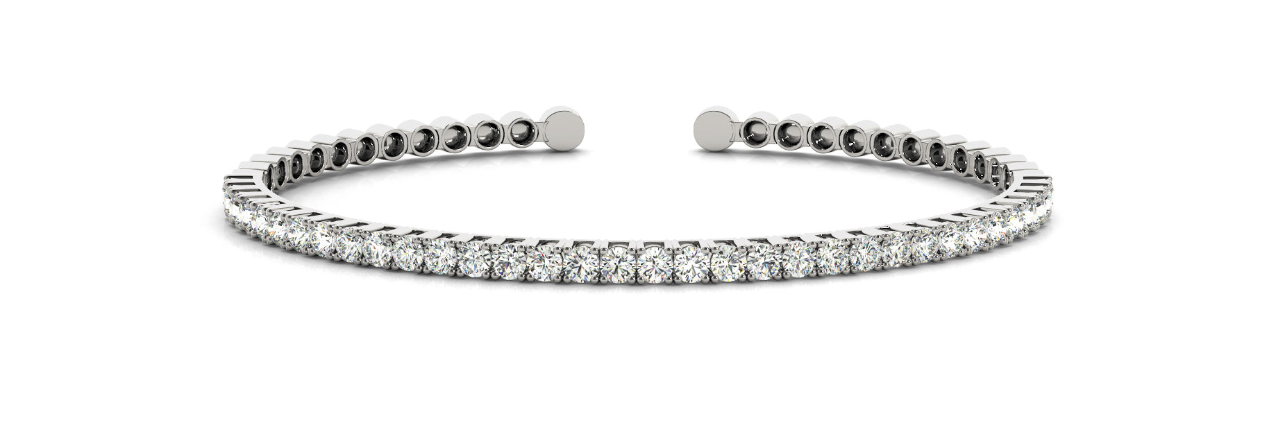 14K White Gold Diamond Fashion Bracelet