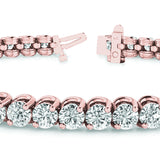 Rose Gold 2ctw Round Diamond Tennis Bracelet