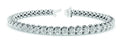 Round Diamond Tennis Line Bracelet