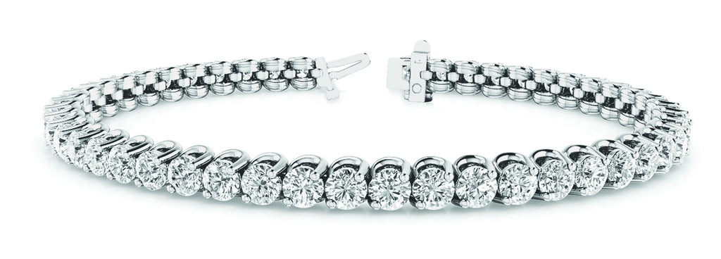 14K White Gold 2ctw Round Diamond Tennis Bracelet
