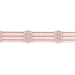 14K Rose Gold Diamond Fashion Bracelet