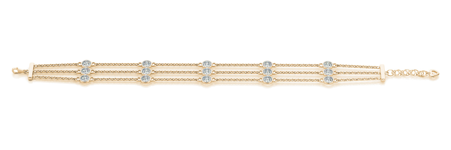 18K Yellow Gold 1/2 ct Diamond Fashion Bracelet