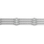 Multi-Diamond Round Stone Fashion Bracelet
