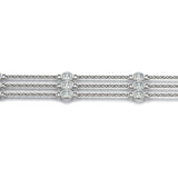 Multi-Diamond Round Stone Fashion Bracelet