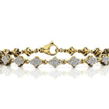 14K Yellow Gold 2ctw Round Diamond Fashion Bracelet