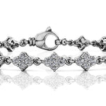 Multi-Diamond Fashion Link Bracelet