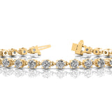 14K Yellow Gold 2.33ctw Round Diamond Fashion Bracelet