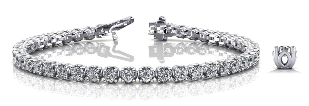 Platinum Diamond Line Bracelet | 2+ Carat