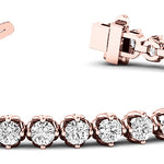 14K Rose Gold Diamond Tennis Bracelet