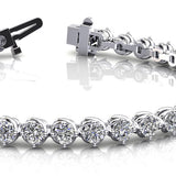 Multi-Gold Diamond Tennis Bracelet | 57 Round Stones