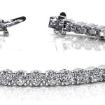 Round Diamond In-Line Tennis Bracelet