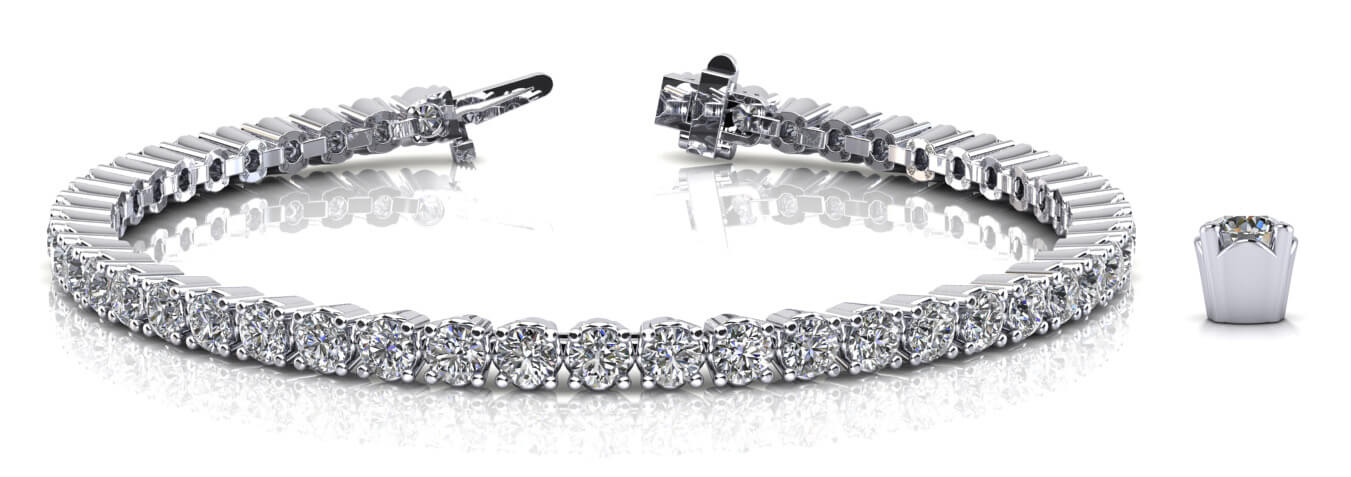 Platinum Diamond Line Bracelet | 2.25 ctw