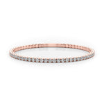 14K Rose Gold Diamond Flex Bangle Bracelet