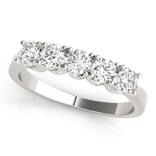 Multi-Diamond Gold Wedding Ring