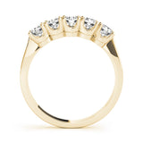 14K Yellow Gold 5-Stone Diamond Wedding Ring
