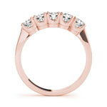 14K Rose Gold Diamond Wedding Band | 1 CTW