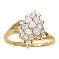 Multi-Diamond Fashion Ring in Precious Metal