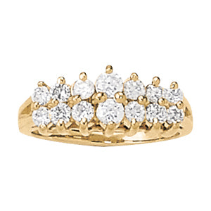 14 Diamond Round Multi-Stone Fashion Ring